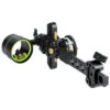 HHA Sports Bow Sight Tetra Max Tournament 5519 W/.010 1 Pin 1 5/8″ Scope Short Bar Right Hand SB-TMX-TE-5510 W/ Free Sight Light