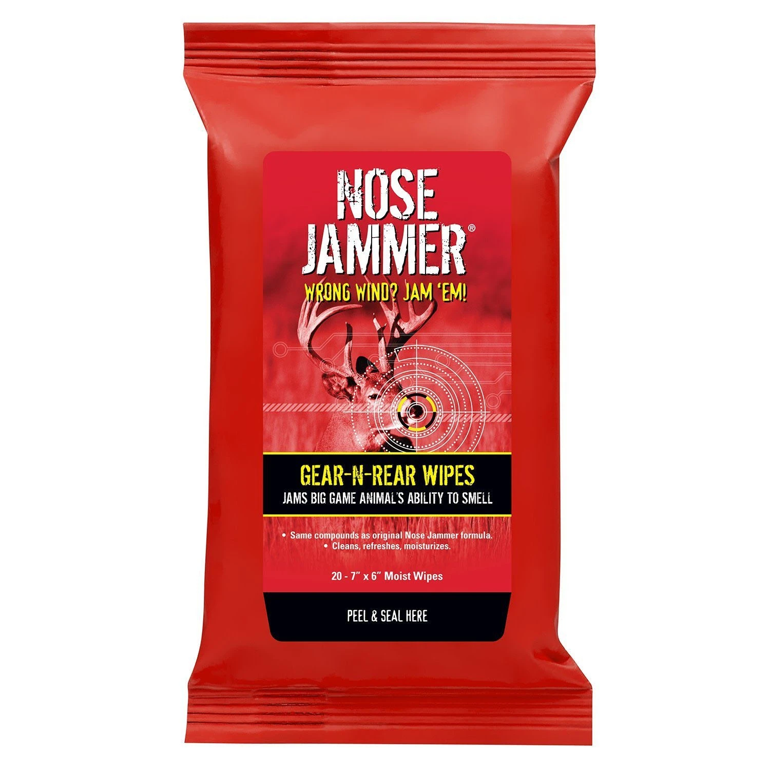 Nose Jammer Scent Elimination Gear-N-Rear Field Wipes 3120 1 Nose Jammer Scent Elimination Gear-N-Rear Field Wipes 3120