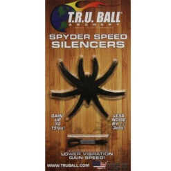 TRU Ball Archery Releases T.R.U. Spyder Speed Silencers 4 Pack Black SPYDR