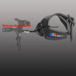 TRU Ball Archery Release Replacement Strap V-Lock Leather Buckle Black Large VLKB-BK-TH-L